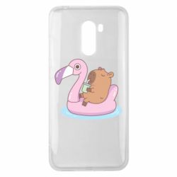 Чехол для Xiaomi Pocophone F1 Capybara Chilling - PrintSalon