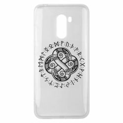 Чехол для Xiaomi Pocophone F1 Celtic Dragon and Runes - PrintSalon