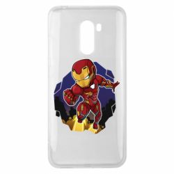 Чехол для Xiaomi Pocophone F1 Flying Iron man - PrintSalon