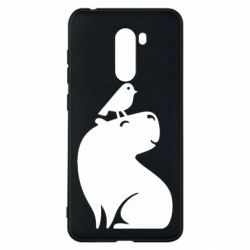 Чохол для Xiaomi Pocophone F1 Копібара та Пташка - PrintSalon