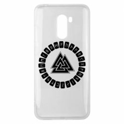 Чехол для Xiaomi Pocophone F1 Scandinavian Runes And Walknut - PrintSalon