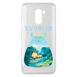 Чехол для Xiaomi Pocophone F1 Тоторо на рыбалке - PrintSalon