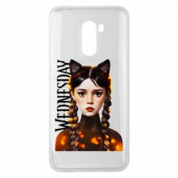 Чехол для Xiaomi Pocophone F1 Венздей кошка - PrintSalon