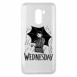 Чохол для Xiaomi Pocophone F1 Венздей Вдамс и зонт - PrintSalon