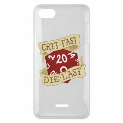 Чехол для Xiaomi Redmi 6A Crit fast - die last - PrintSalon