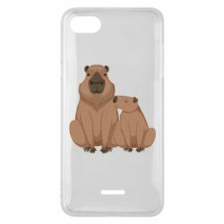 Чехол для Xiaomi Redmi 6A Две капибары - PrintSalon