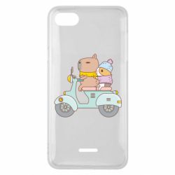 Чехол для Xiaomi Redmi 6A Капибара и Морская свинка - PrintSalon