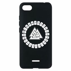 Чехол для Xiaomi Redmi 6A Scandinavian Runes And Walknut - PrintSalon