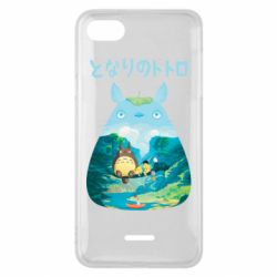 Чехол для Xiaomi Redmi 6A Тоторо на рыбалке - PrintSalon