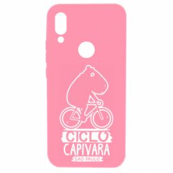 Чехол для Xiaomi Redmi 7 Капибара на велосипеде - PrintSalon