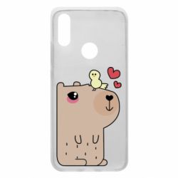 Чехол для Xiaomi Redmi 7 Капибара с цыпленком - PrintSalon