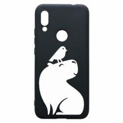 Чохол для Xiaomi Redmi 7 Копібара та Пташка - PrintSalon