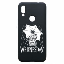 Чохол для Xiaomi Redmi 7 Венздей Вдамс и зонт - PrintSalon