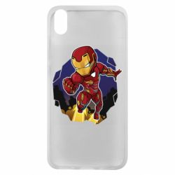 Чехол для Xiaomi Redmi 7A Flying Iron man - PrintSalon