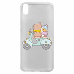 Чехол для Xiaomi Redmi 7A Капибара и Морская свинка - PrintSalon