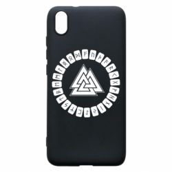 Чехол для Xiaomi Redmi 7A Scandinavian Runes And Walknut - PrintSalon