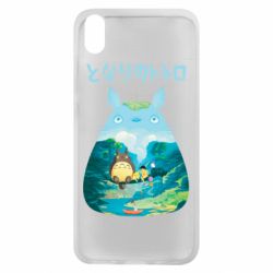 Чехол для Xiaomi Redmi 7A Тоторо на рыбалке