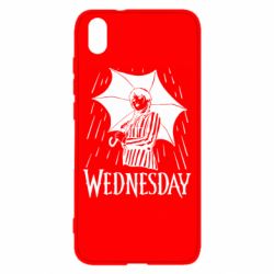 Чохол для Xiaomi Redmi 7A Венздей Вдамс и зонт - PrintSalon