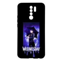 Чехол для Xiaomi Redmi 9 Wednesday Text Logo