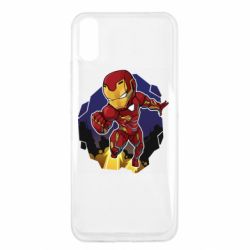 Чехол для Xiaomi Redmi 9a Flying Iron man - PrintSalon