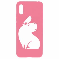 Чохол для Xiaomi Redmi 9a Копібара та Пташка - PrintSalon