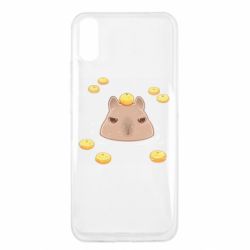 Чехол для Xiaomi Redmi 9a Морда капибары - PrintSalon