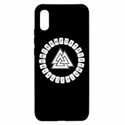 Чехол для Xiaomi Redmi 9a Scandinavian Runes And Walknut - PrintSalon