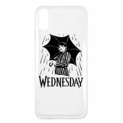 Чохол для Xiaomi Redmi 9a Венздей Вдамс и зонт - PrintSalon