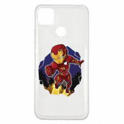 Чехол для Xiaomi Redmi 9c Flying Iron man