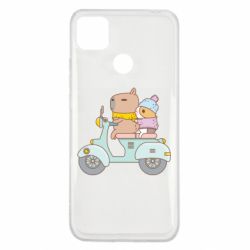 Чехол для Xiaomi Redmi 9c Капибара и Морская свинка - PrintSalon