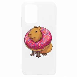Чехол для Xiaomi Redmi Note 10 4G/10s Пончик с капибарой - PrintSalon
