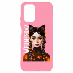 Чехол для Xiaomi Redmi Note 10 4G/10s Венздей кошка - PrintSalon