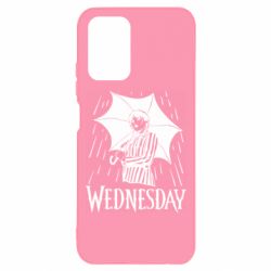 Чохол для Xiaomi Redmi Note 10 4G/10s Венздей Вдамс и зонт - PrintSalon