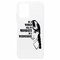Чехол для Xiaomi Redmi Note 10 4G/10s Wednesday girl - PrintSalon