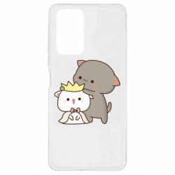 Чехол для Xiaomi Redmi Note 10 Pro Чиби котики - PrintSalon