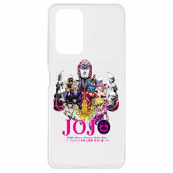 Чехол для Xiaomi Redmi Note 10 Pro JoJo Golden Wind - PrintSalon