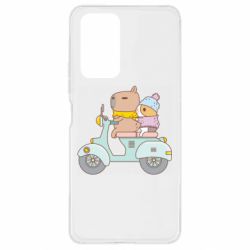 Чехол для Xiaomi Redmi Note 10 Pro Капибара и Морская свинка - PrintSalon