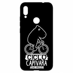 Чехол для Xiaomi Redmi Note 7 Капибара на велосипеде - PrintSalon