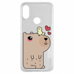 Чехол для Xiaomi Redmi Note 7 Капибара с цыпленком - PrintSalon