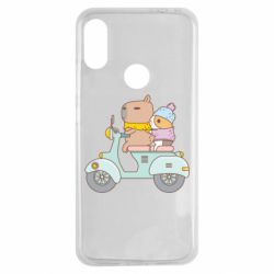 Чехол для Xiaomi Redmi Note 7 Капибара и Морская свинка - PrintSalon