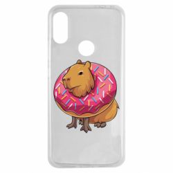Чехол для Xiaomi Redmi Note 7 Пончик с капибарой - PrintSalon