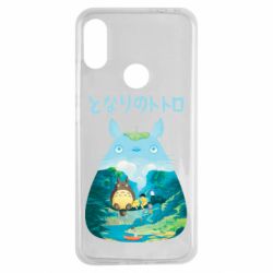 Чехол для Xiaomi Redmi Note 7 Тоторо на рыбалке - PrintSalon