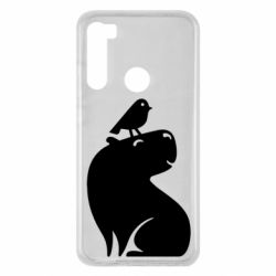 Чохол для Xiaomi Redmi Note 8 Копібара та Пташка - PrintSalon