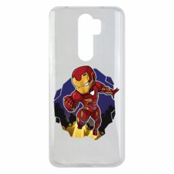 Чехол для Xiaomi Redmi Note 8 Pro Flying Iron man - PrintSalon