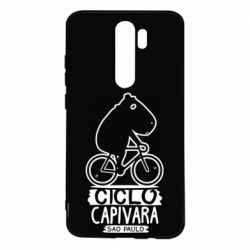 Чехол для Xiaomi Redmi Note 8 Pro Капибара на велосипеде - PrintSalon