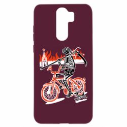 Чехол для Xiaomi Redmi Note 8 Pro Смерть с косой в винке! Горящий кремль