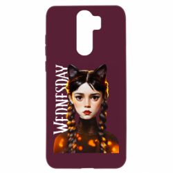 Чехол для Xiaomi Redmi Note 8 Pro Венздей кошка - PrintSalon