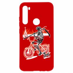 Чехол для Xiaomi Redmi Note 8 Смерть с косой в винке! Горящий кремль