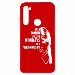 Чехол для Xiaomi Redmi Note 8 Wednesday girl - PrintSalon