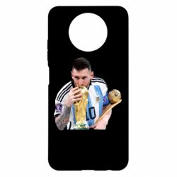 Чехол для Xiaomi Redmi Note 9 5G/Redmi Note 9T Месси целует кубок - PrintSalon
